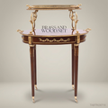 Louis XVI Neoclassical Two-Tier Tea Trolley – Mahogany & Ormolu Brass