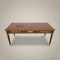 Louis XVI Neoclassical Writing Desk – Mahogany with Marquetry & Gilt Bronze Mounts