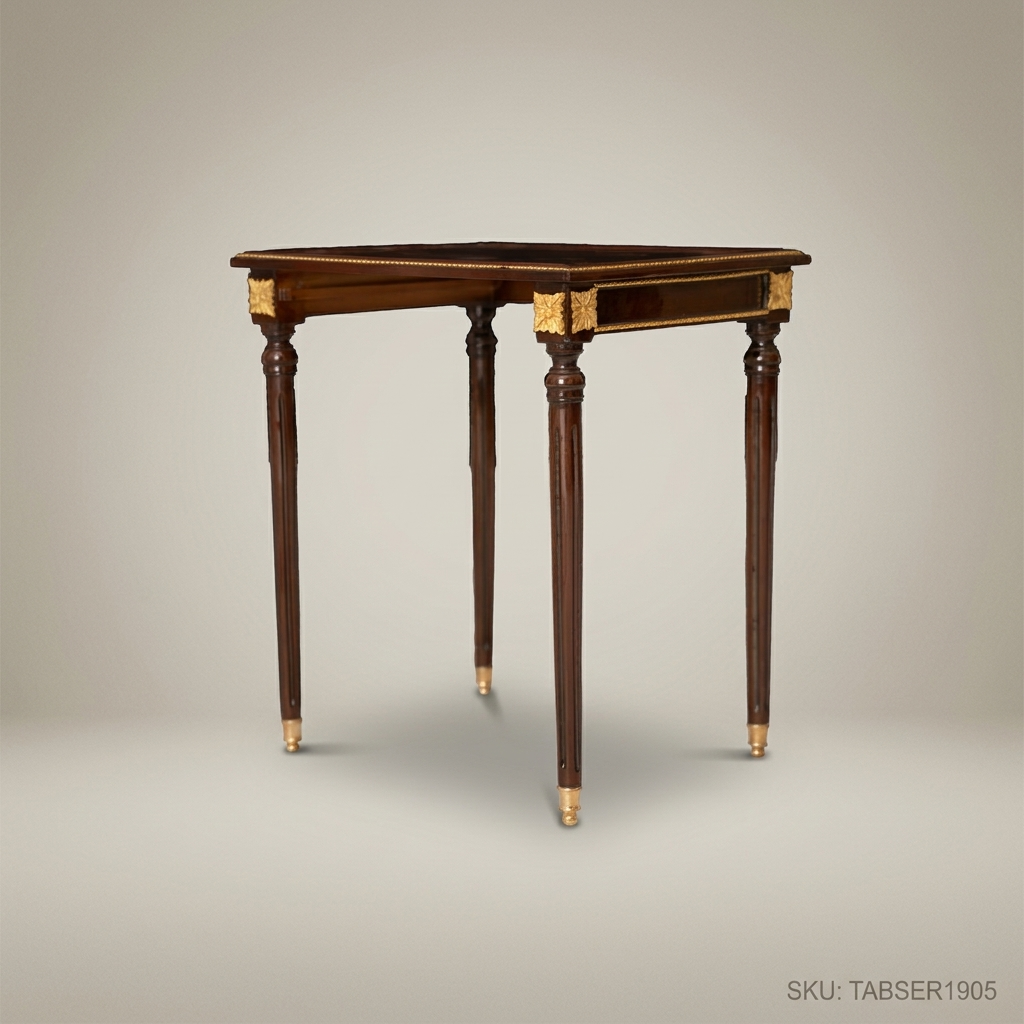 Louis XVI Nesting Service Tables – Marquetry & Gilt Bronze