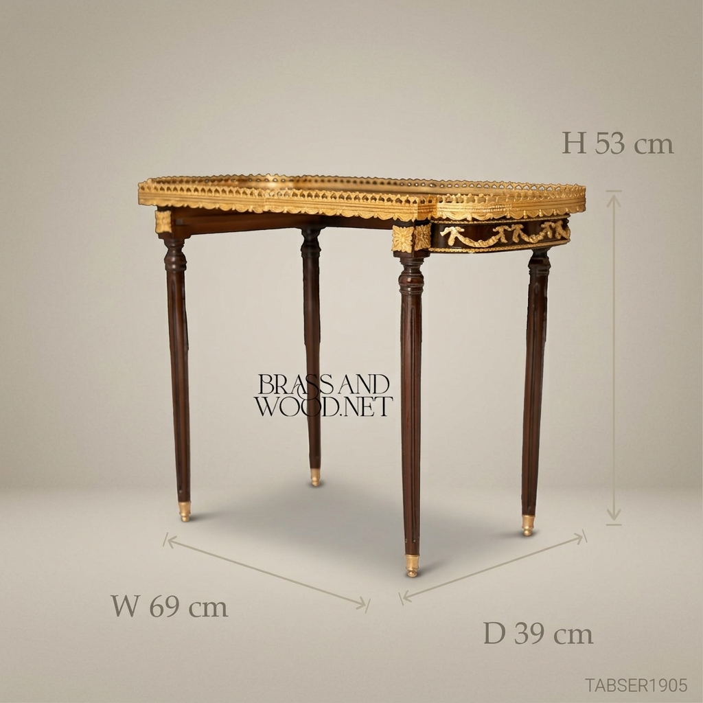 Louis XVI Nesting Service Tables – Marquetry & Gilt Bronze