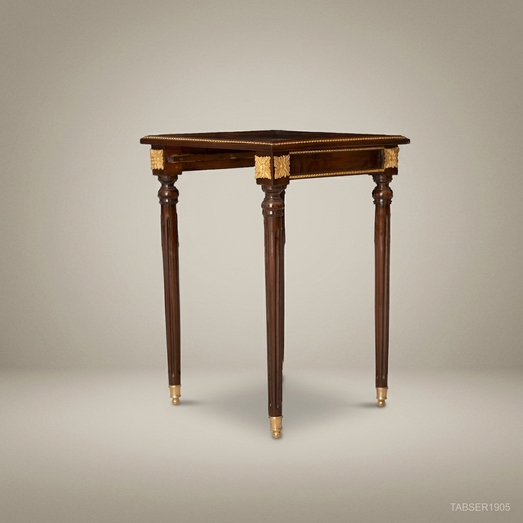 Louis XVI Nesting Service Tables – Marquetry & Gilt Bronze