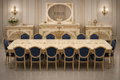 Louis XVI Gilt Carved Dining Suite