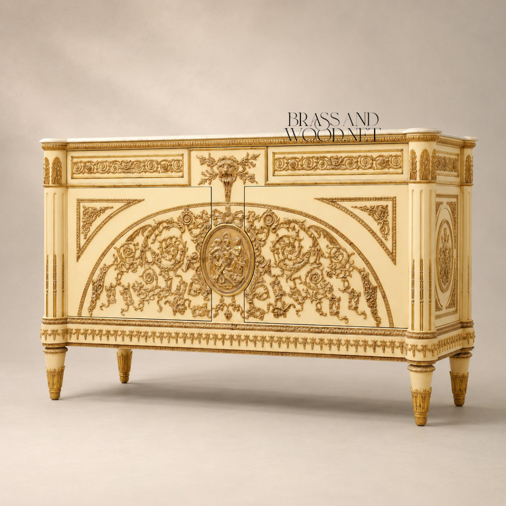 Louis XVI Gilt Carved Dining Suite