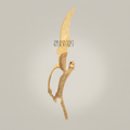 Mythological Winged Beast Brass Decorative Dagger Sculpture — Ancient Egyptian Feline Figure — Gold