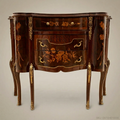 Louis XV Rococo Marquetry Commode with Ormolu Mounts