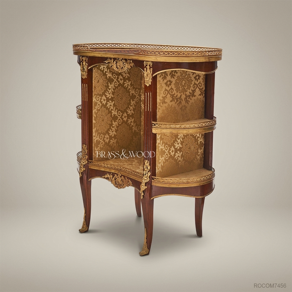 Louis XV Rococo Kidney-Shaped Open Etagere with Gilt Bronze Mounts