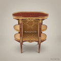 Louis XV Rococo Kidney-Shaped Open Etagere with Gilt Bronze Mounts