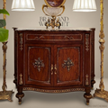 Louis XV Rococo Commode in Walnut & Antique Brass with Marble Top