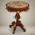 Napoleon III Rococo Revival Marble-Top Guéridon with Gilt Bronze Ormolu Mounts