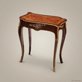 Louis XV Marquetry Side Table with Brass Ormolu Mounts