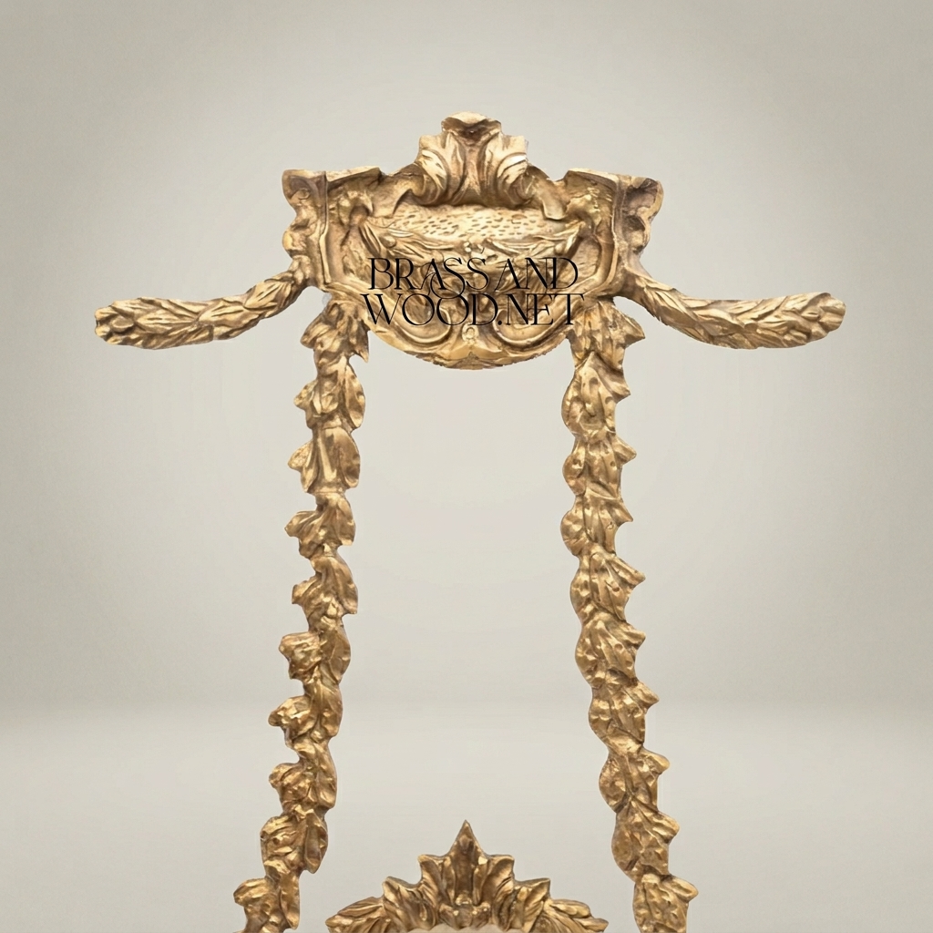 Neoclassical Laurel Swag Oval Wall Frame with Cartouche Crest