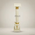 Neoclassical Marble Column Pedestal with Gilt Bronze Mounts