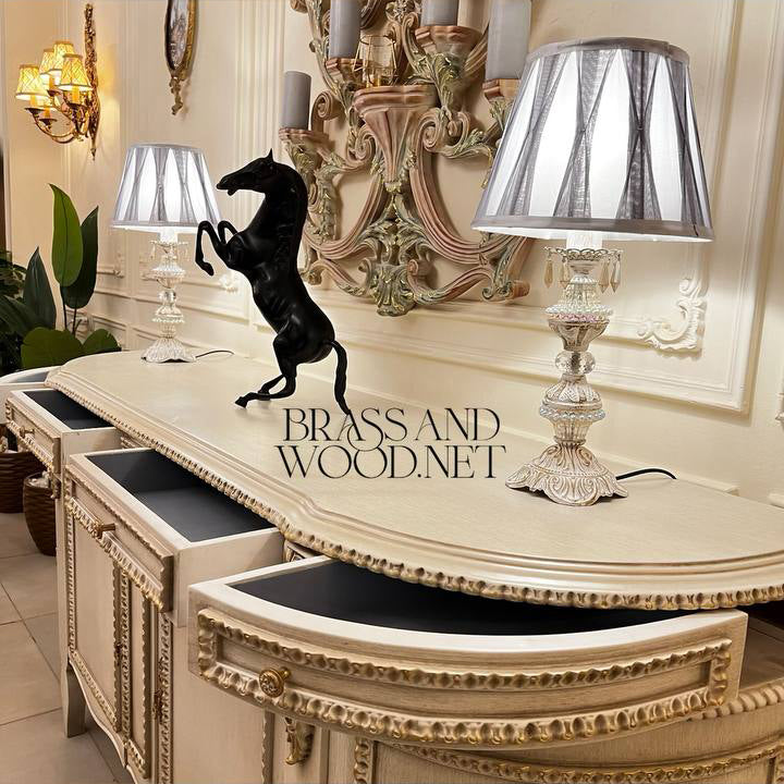 Louis XVI Ivory & Gold Complete Dining Set