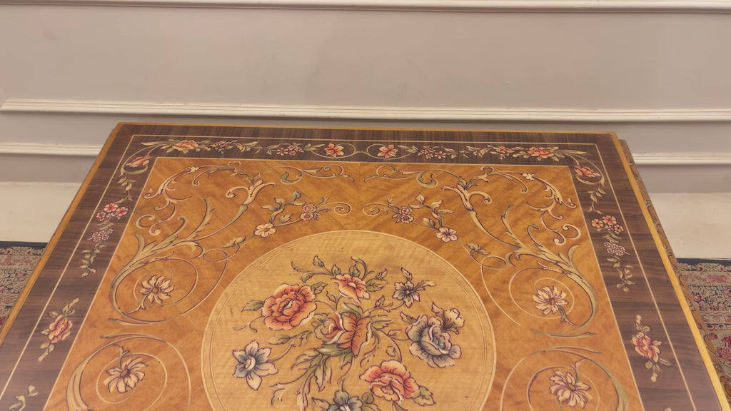Empire Floral Marquetry Coffee & Corner Table Set