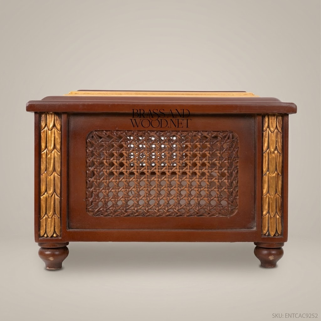 Régence Cane & Gilt Wood Plant Trough — Shell Cartouche Centre Panel