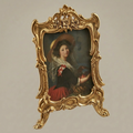 Rococo Scroll & Rocaille Easel Picture Frame with Claw Feet — Gold