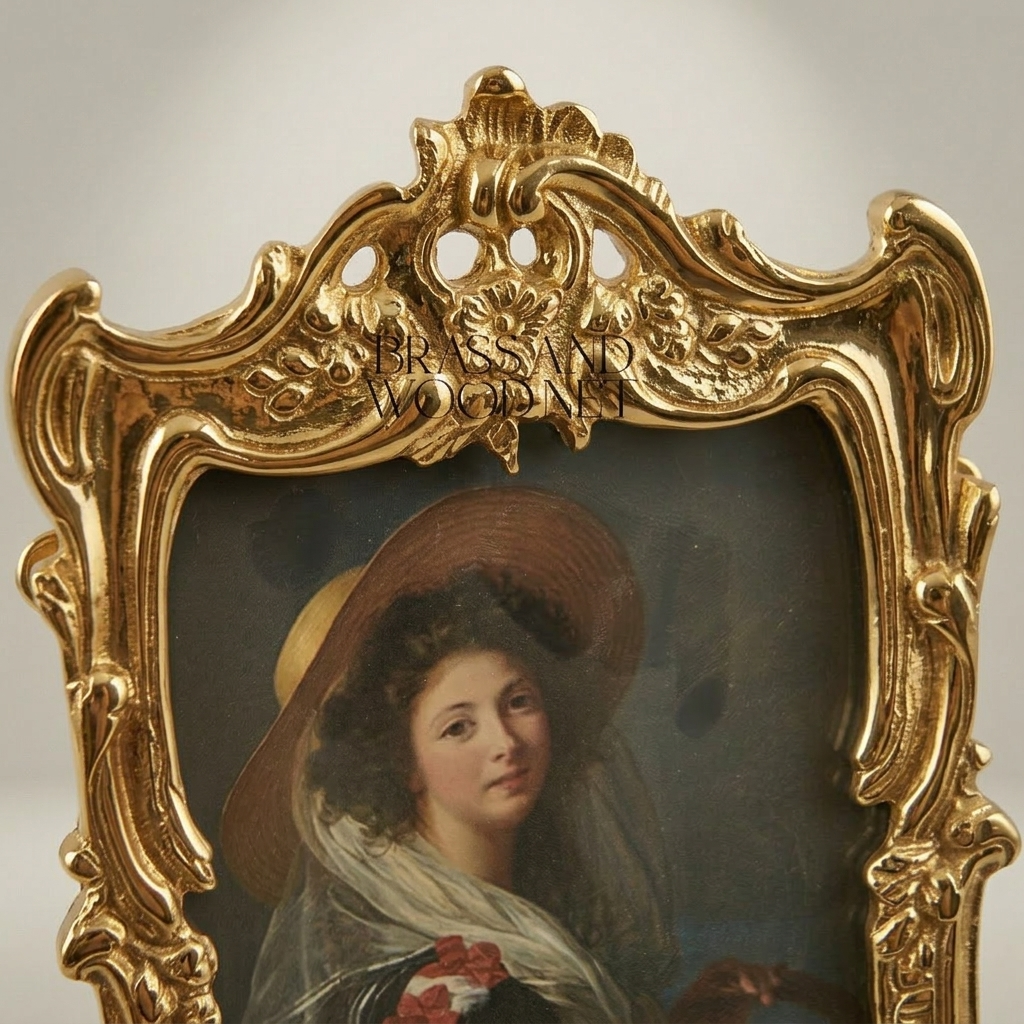 Rococo Scroll & Rocaille Easel Picture Frame with Claw Feet