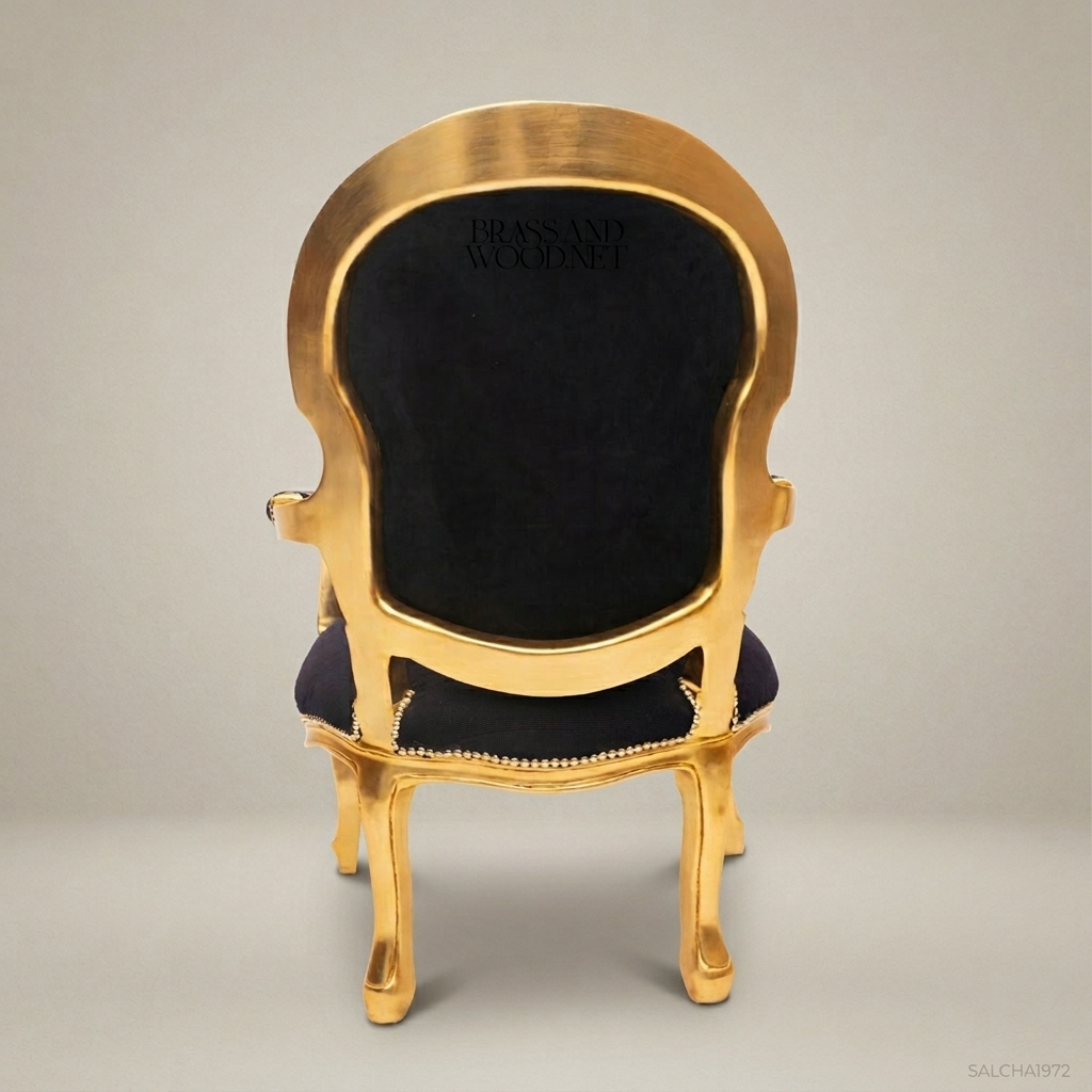 Louis XV Gilded Salon Armchair with Tapestry Upholstery