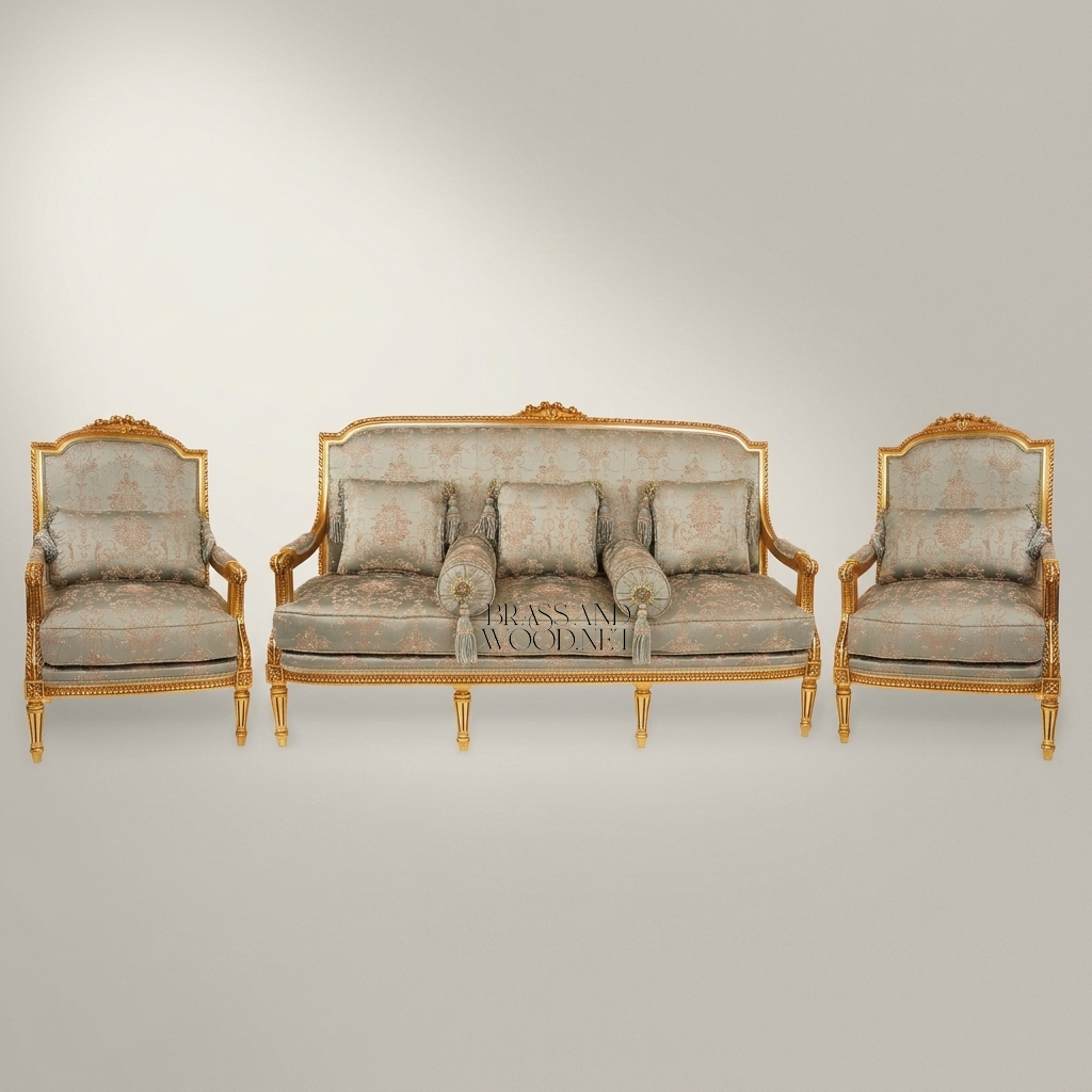 Louis XVI Heritage Gilt Salon Set