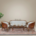 Louis XV Marquetry Gilt Salon Set