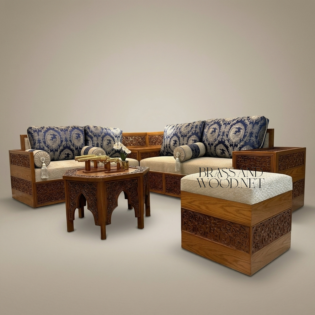 Arabesque Heritage Carved Salon Set