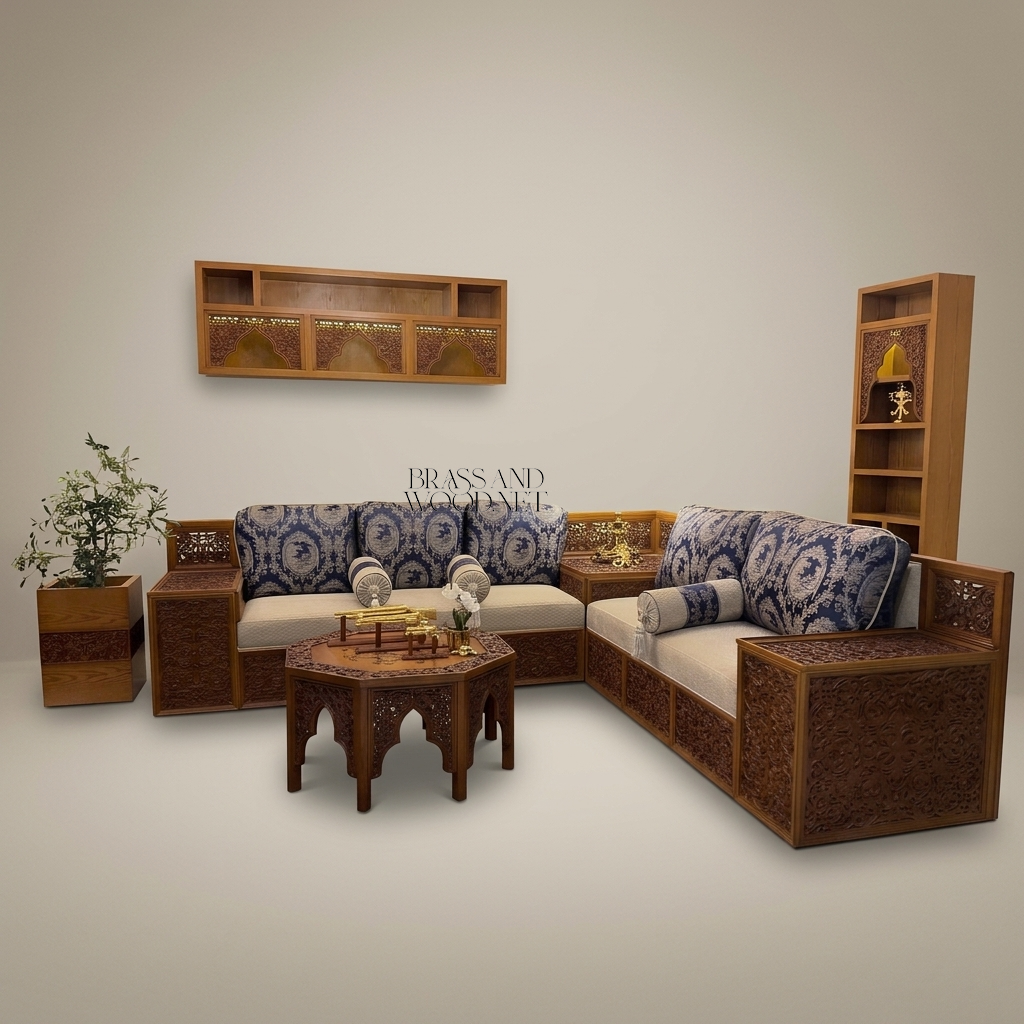 Arabesque Heritage Carved Salon Set