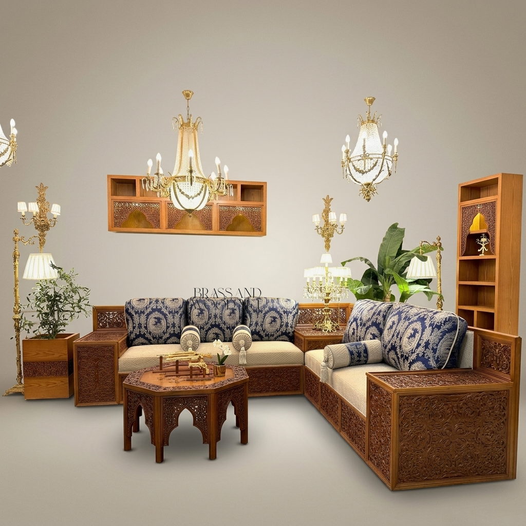 Arabesque Heritage Carved Salon Set