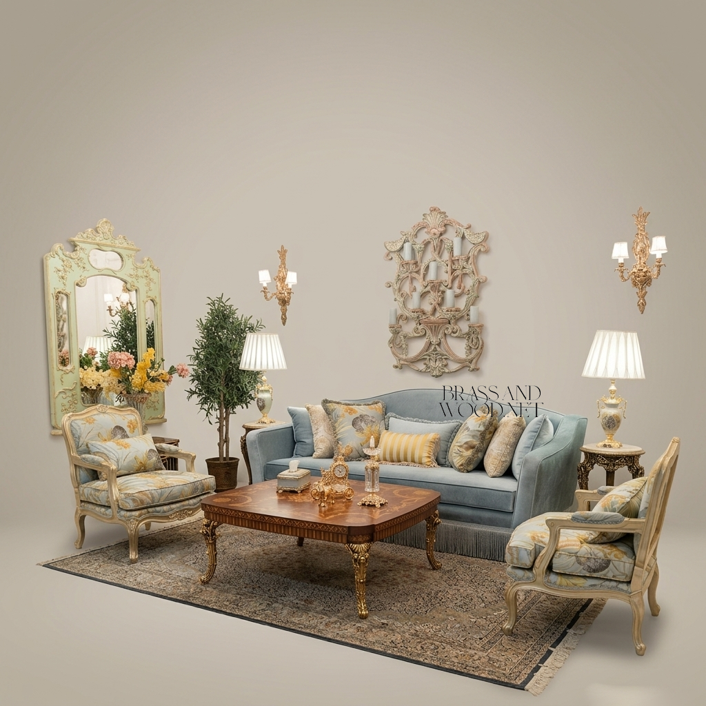 Jungle Bloom Rococo Salon Set