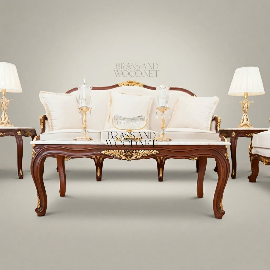 Rococo Gilt Carved Hardwood Salon Suite