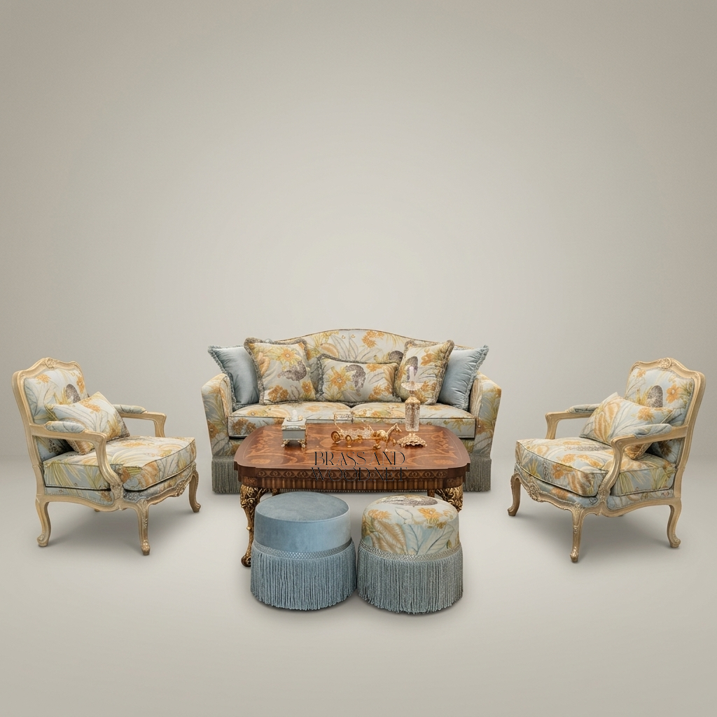 Jungle Bloom Rococo Salon Set