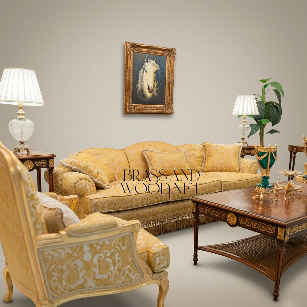 Louis XVI Heritage Gilt Salon Set