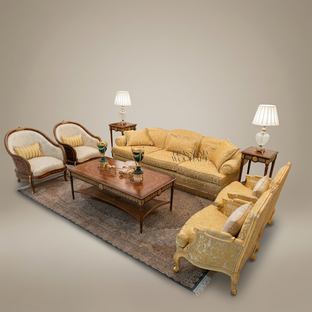 Louis XVI Marquetry Heritage Salon Set