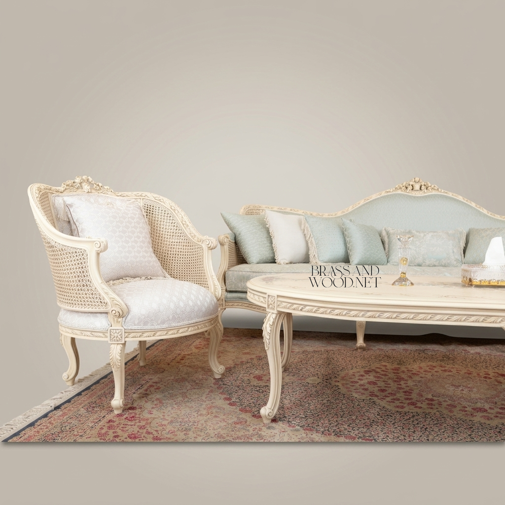 Louis XVI Carved Cane & Gilt Salon Suite
