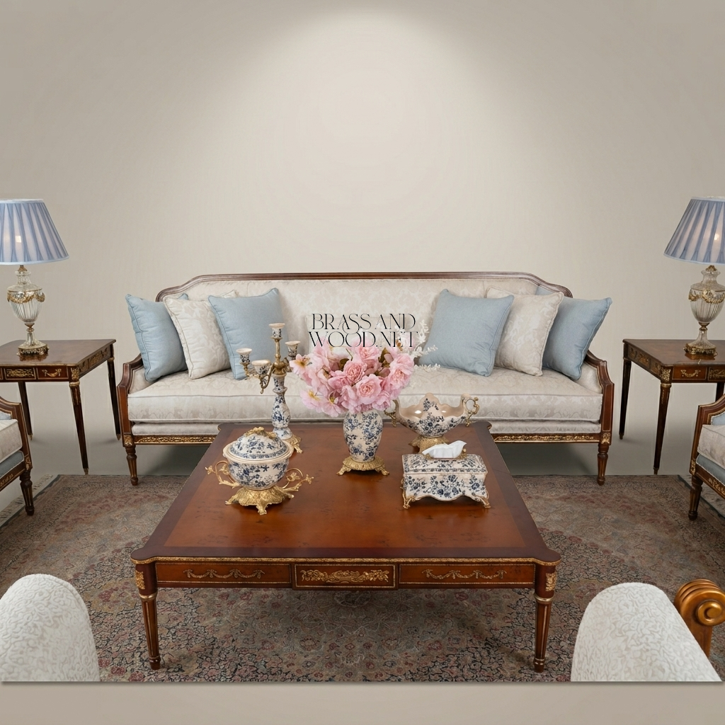 Louis XVI Heritage Gilt Salon Set