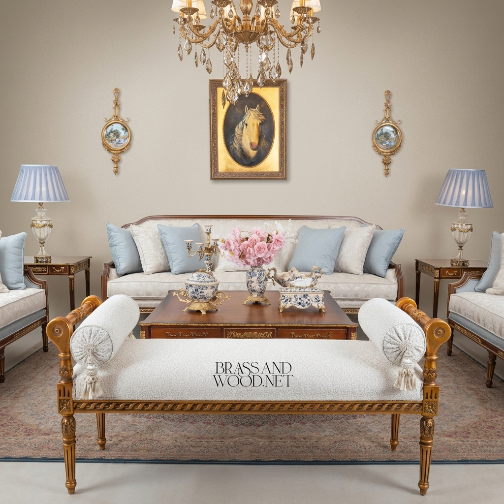 Louis XVI Heritage Gilt Salon Set