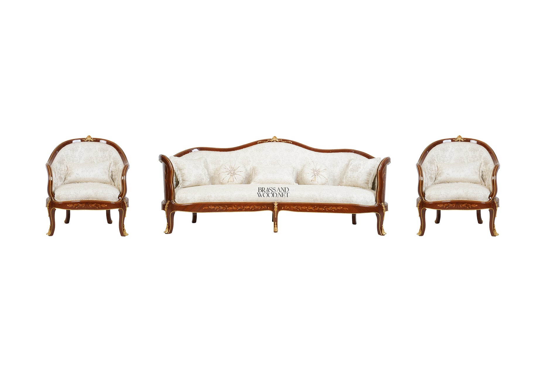 Classic Marquetry Salon Suite - SALSET74102