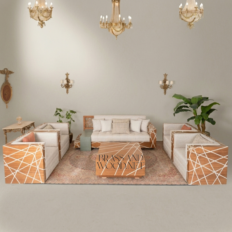 Geometric Inlay Heritage Salon Set