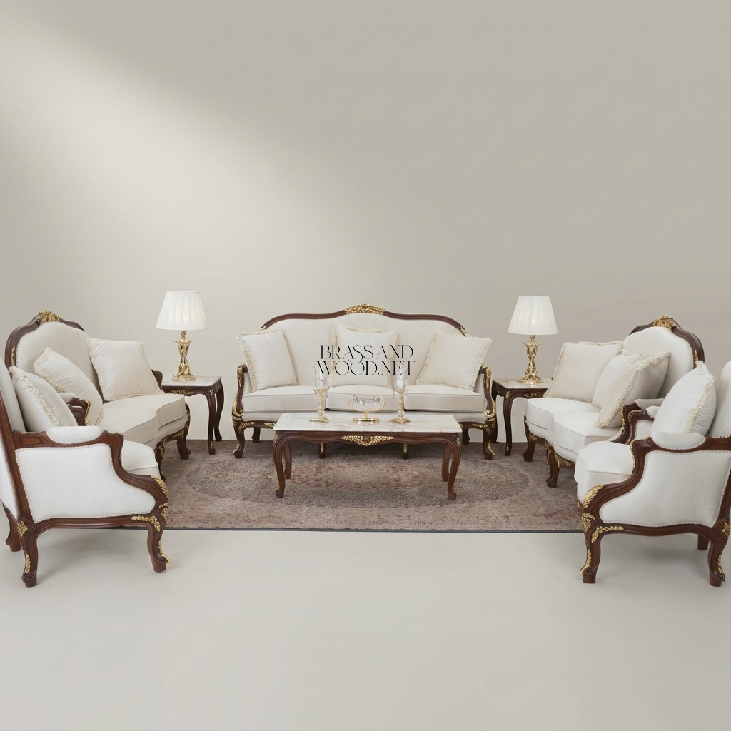 Rococo Gilt Carved Hardwood Salon Suite