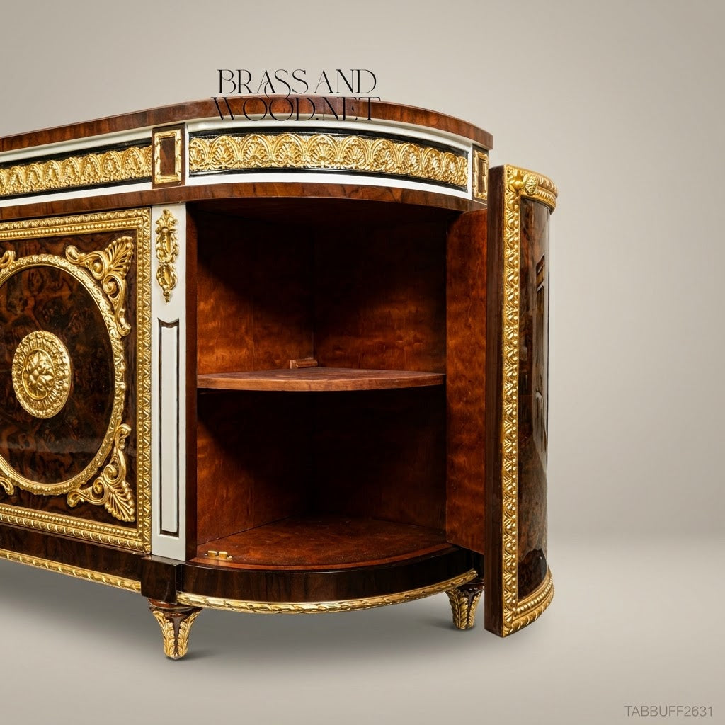 Empire Gilt Dining Suite with Carved Buffet