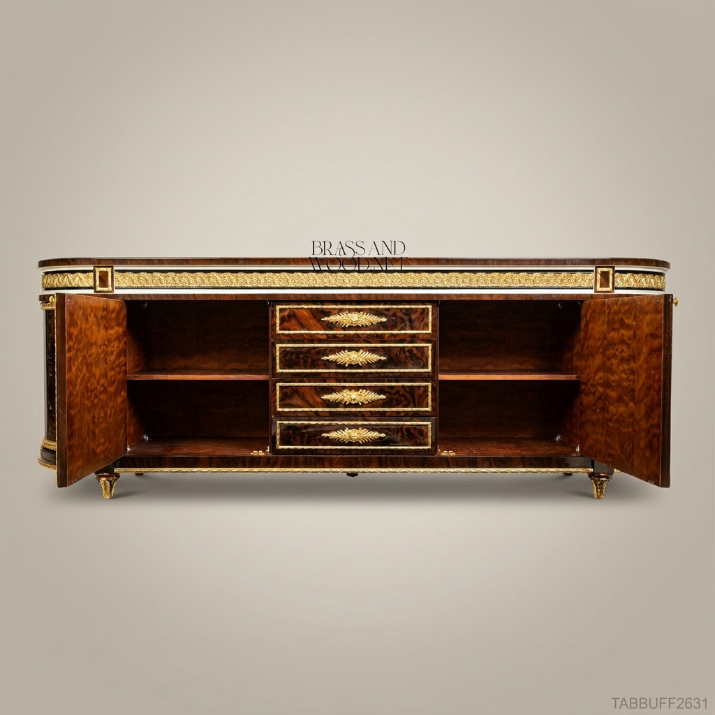 Empire Gilt Dining Suite with Carved Buffet