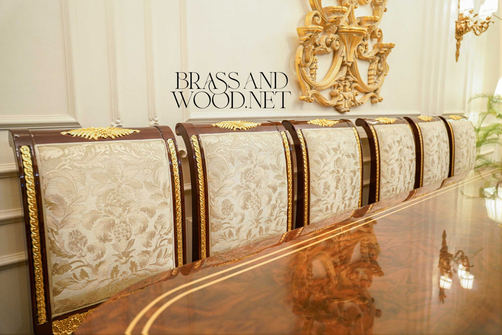Empire Gilt Dining Suite with Carved Buffet