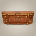 Brass & Wood Louis XVI Marquetry Buffet — 200cm