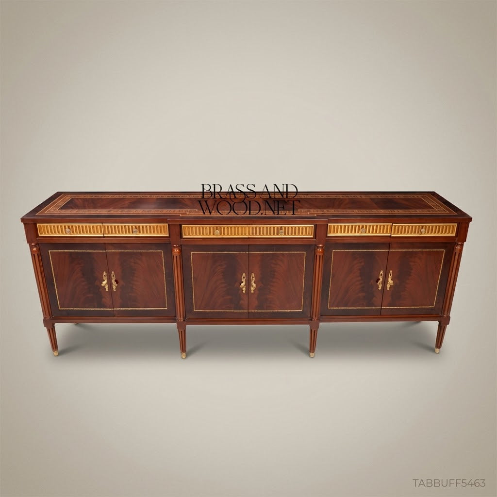 Louis XVI Mahogany & Gilt Dining Buffet