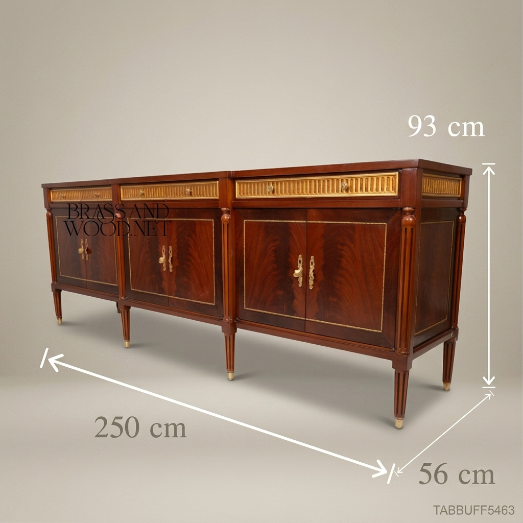 Louis XVI Mahogany & Gilt Dining Buffet