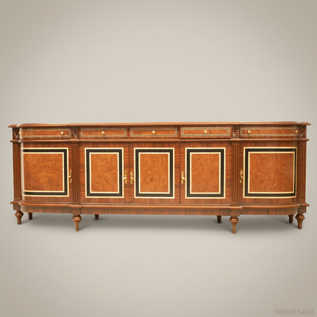 Brass & Wood Louis XVI Classical Buffet — 300cm