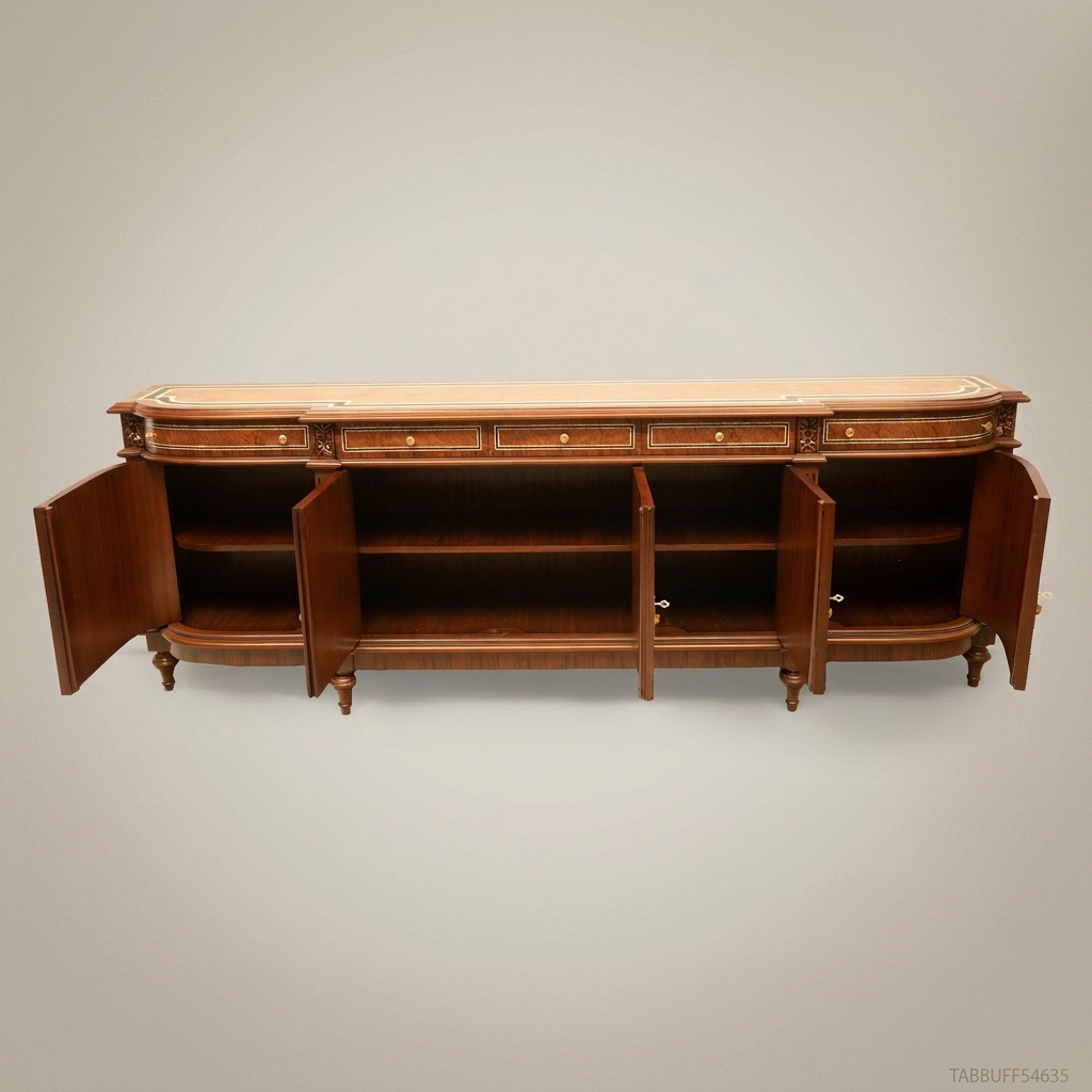Brass & Wood Louis XVI Classical Buffet — 350cm