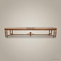 Brass & Wood Louis XVI Grand Dining Table — 6 Persons