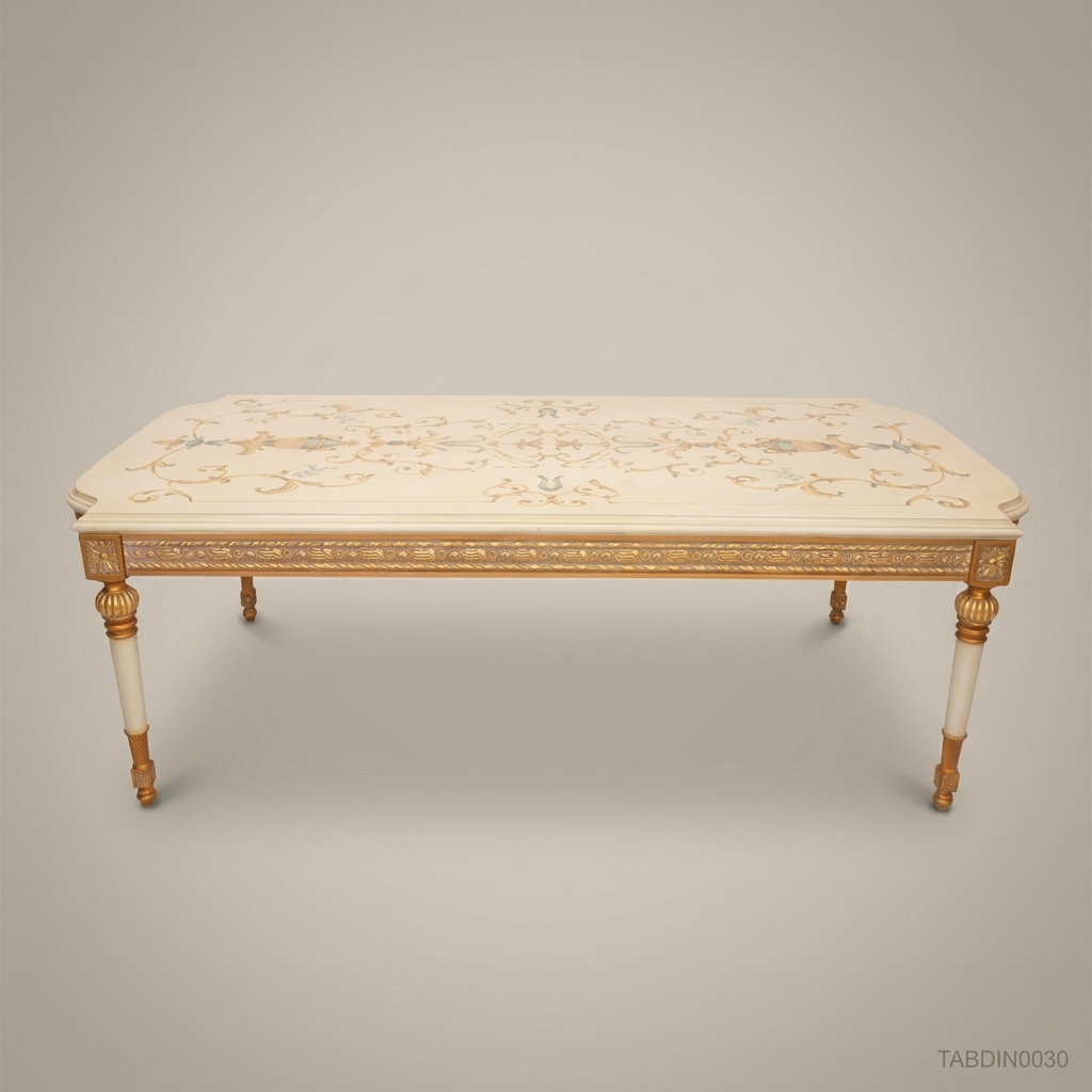 Royal Gilt Carved Dining Table — 28 Persons