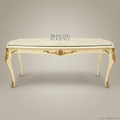Royal Baroque Ivory & Brass Dining Table — 6 Persons