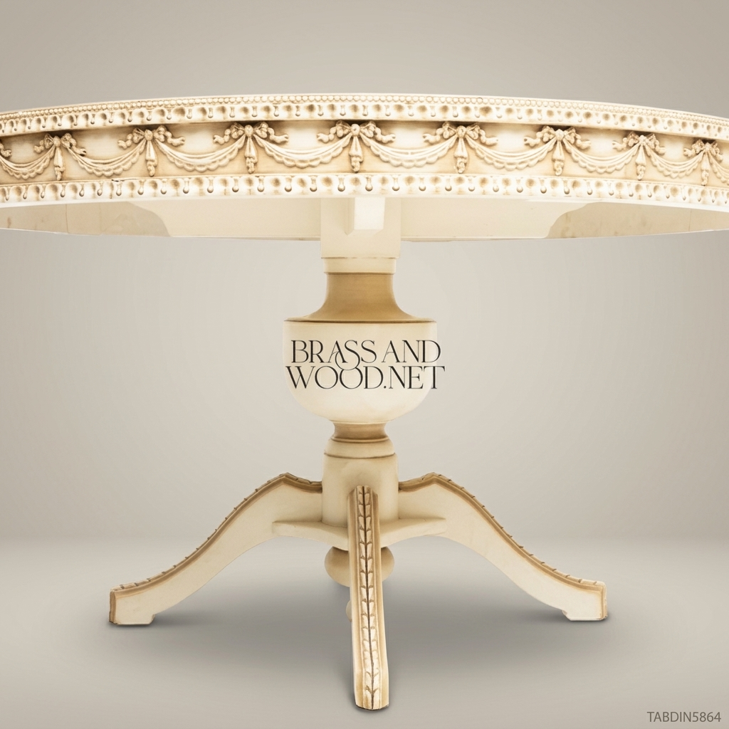 Louis XVI Floral Carved Dining Suite